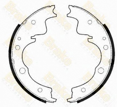 BRAKE ENGINEERING sh2209 -  Комплект тормозных колодок